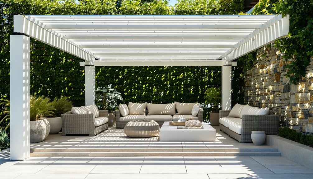 flexible weather resistant pergola design